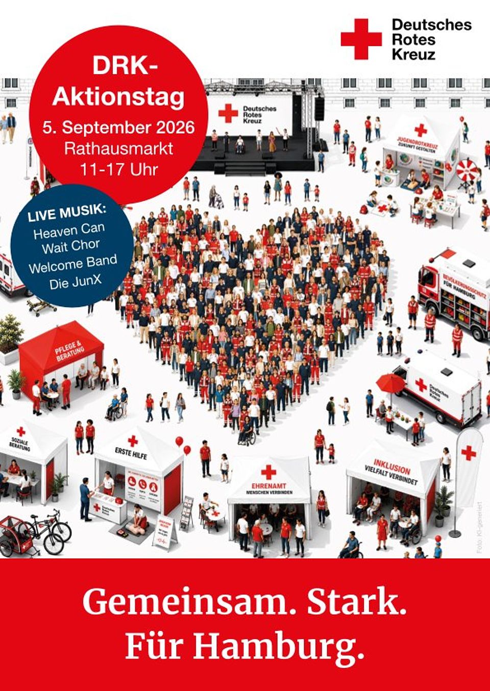 Flyer Ein Flyer des DRK-Aktionstags in Hamburg